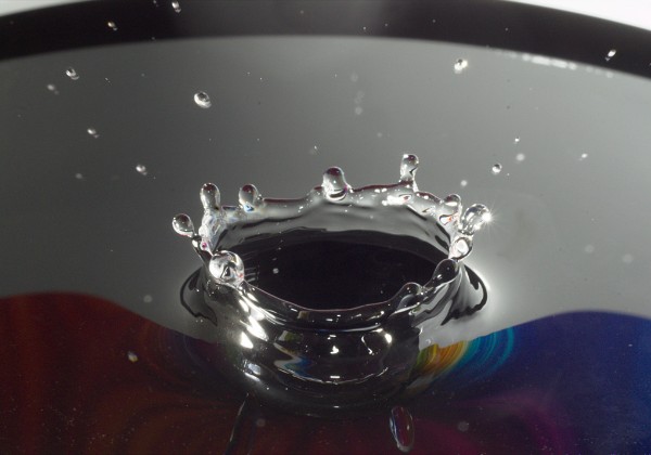  Some photos of water drops captured with my Sony a700 and two wireless 5600 flashes. This was done by using an Arduino to time and control the release of the…